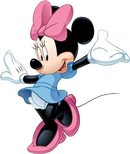 Minnie Mouse Clipart Minne - Minnie Mouse Gif (471x559), Png Download