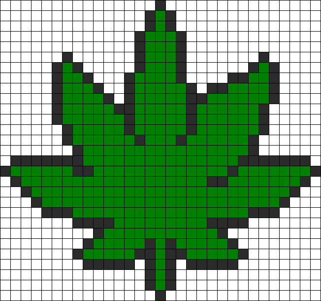 Pixel Weed (652x610), Png Download