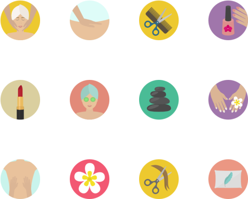 Beauty Vector Png Download - Beauty And Spa Icon (560x480), Png Download