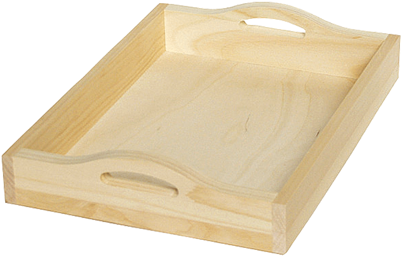 Fancy Wooden Tray (800x524), Png Download