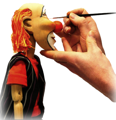 These Workshops Include All The Stages Of Constructing - Puppet (388x402), Png Download