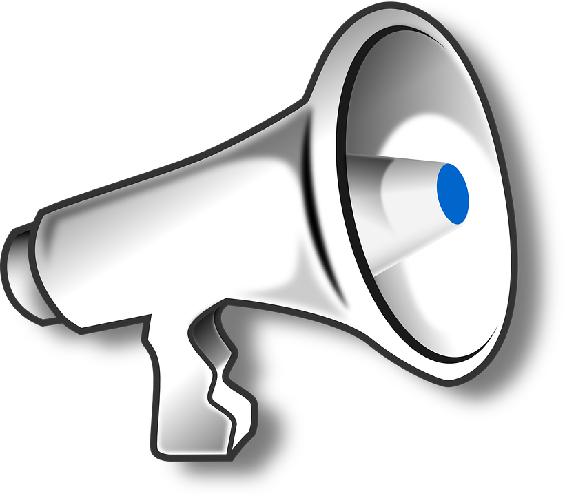 Speakers Clipart Magaphone - Megaphone Clip Art (820x720), Png Download