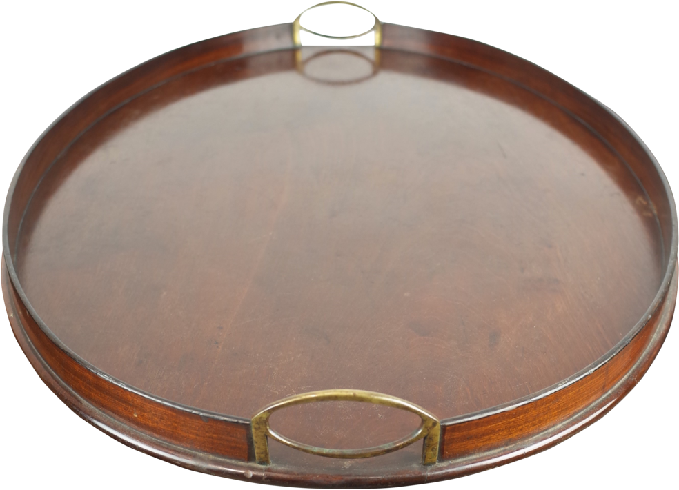 George Iii Galleried Mahogany Tray Fontaine Decorative - Circle (1067x768), Png Download