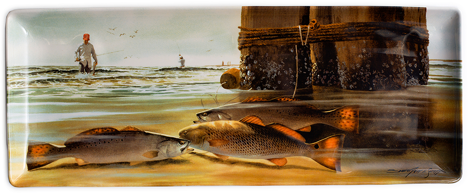 Brett Smith Sporting Art Keepers Platter (1000x667), Png Download