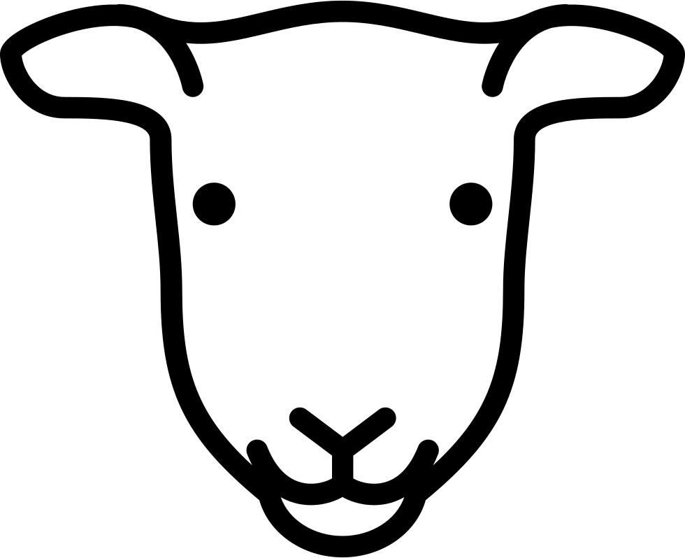 Female Sheep Head - Sheep Head Clip Art (980x798), Png Download