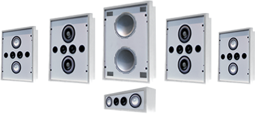 Resound Wall Art Speakers - Subwoofer (574x232), Png Download