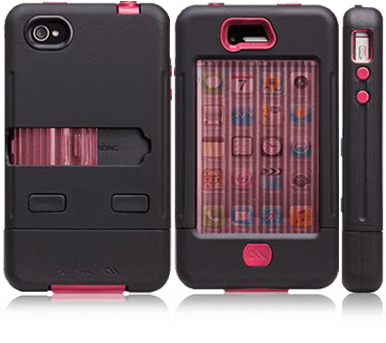 Casemate Tank Iphone - Case-mate Tank - Black, Pink - For Apple Iphone 4,4s (385x385), Png Download