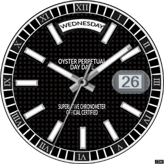 Original With New Sec Hands Fix Size Of Hour And Minute - Watch (530x530), Png Download