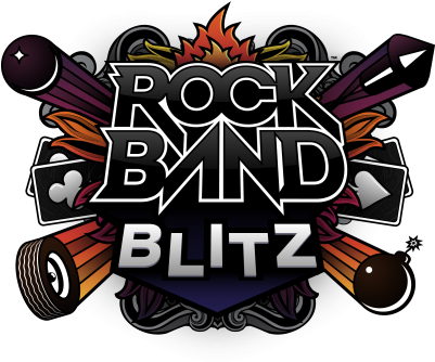 Rock Band High Quality Png Png Images - Rock Band Blitz Logo (400x360), Png Download