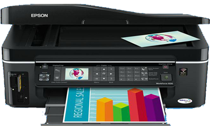 Latest Printers - Epson Stylus Office Tx600fw (456x266), Png Download