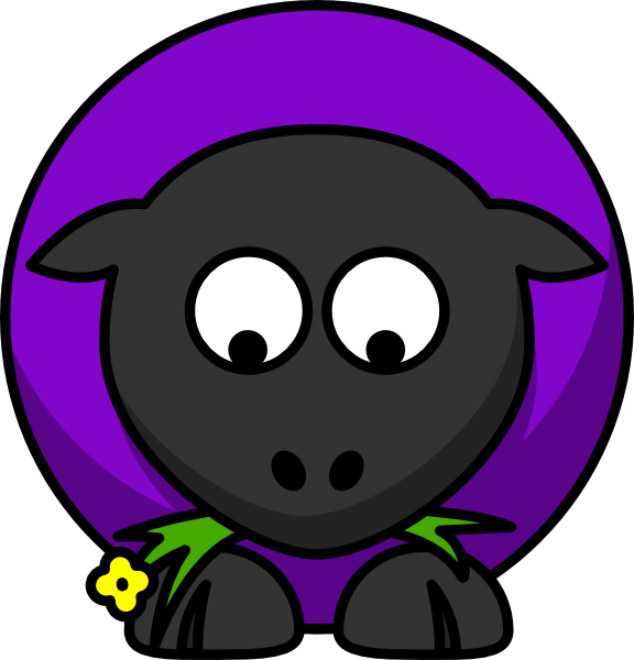Cartoon Sheep .png (576x600), Png Download
