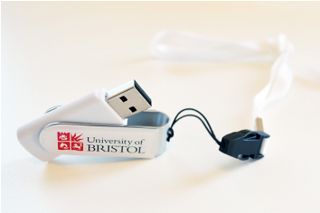 Bristol University Usb Stick 16gb White - University Of Bristol (353x353), Png Download