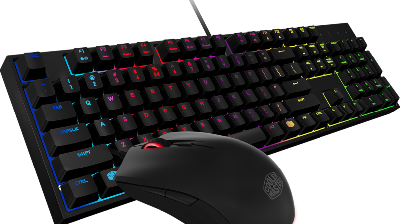 Category - Computer Accessories - Cooler Master Masterkeys Lite L Rgb Combo Gaming Bundle (805x452), Png Download