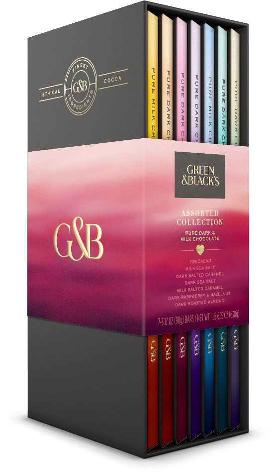 Green And Black's Assorted Collection - Green & Black's Sea Salt 70% Cacao Pure Dark Chocolate (848x1200), Png Download