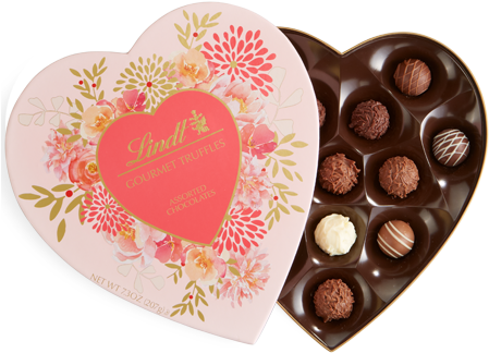 Gourmet Truffles Heart - Lindt Chocolate For Valentine's Day (450x450), Png Download