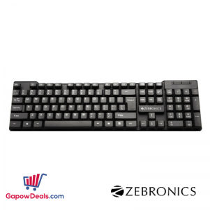 Zebronics Zeb-k16 Wired Usb Desktop Keyboard - Zebronic Keyboard And Mouse (300x400), Png Download