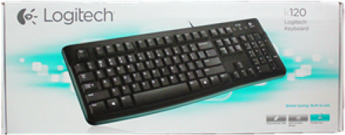 Logitech Keyboard Kb120bu - Logitech K120 Wired Keyboard (500x500), Png Download