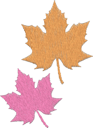 Folhas Outono - Embroidery (600x600), Png Download