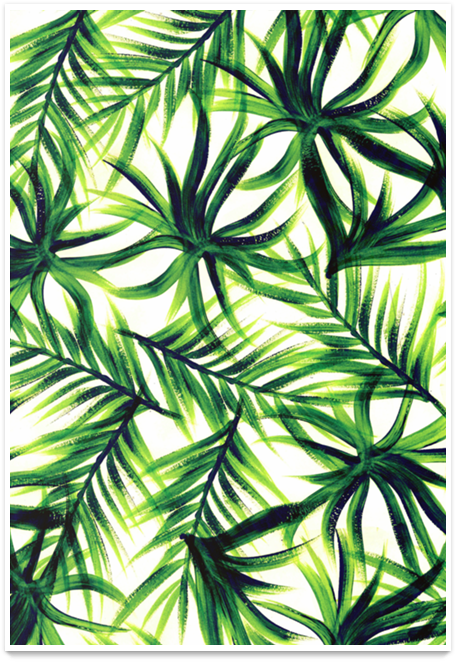 Poster Folhas Tropicais I De Vitor Costana - Folhas Tropicais (800x800), Png Download