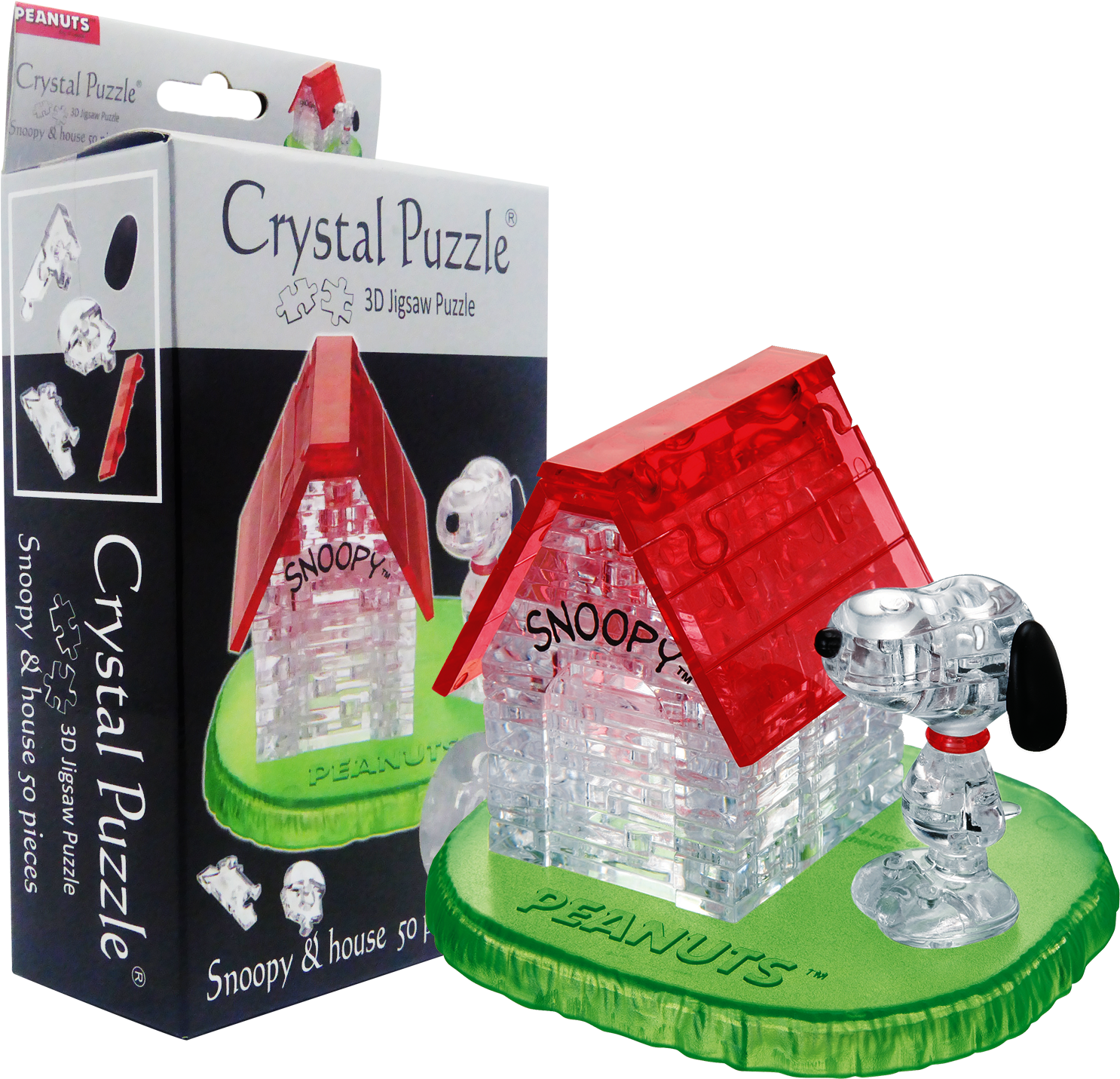 Character - Snoopy House - Hcm Snoopy House Crystal Puzzle (50-piece, Multi-colour) (1600x1600), Png Download