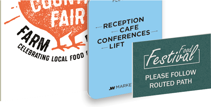 Dibond Is A Hardwearing Aluminium Sign Board, Perfect - Printing (783x345), Png Download