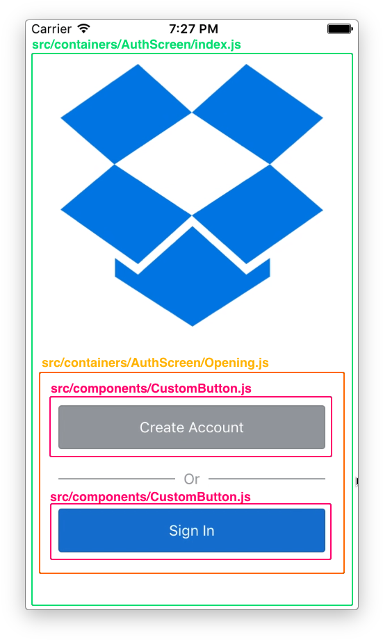 Some Visual Cues On The App Structure - Dropbox Logo White Png (562x932), Png Download