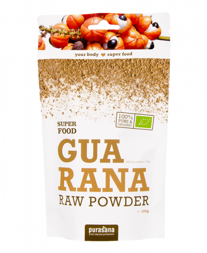 Purasana Superfood Guarana 100 G - Purasana Organic Guarana Powder (410x500), Png Download