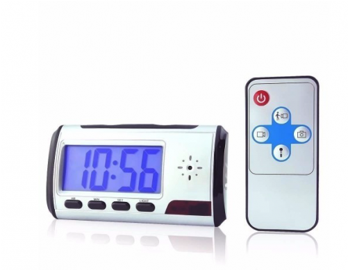 Inrigorours 8gb Portable Alarm Clock Spy Camera Hidden (500x500), Png Download