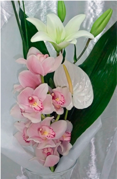 Ramo De Orquídeas - Ramo De Fotos De Orquideas (371x350), Png Download