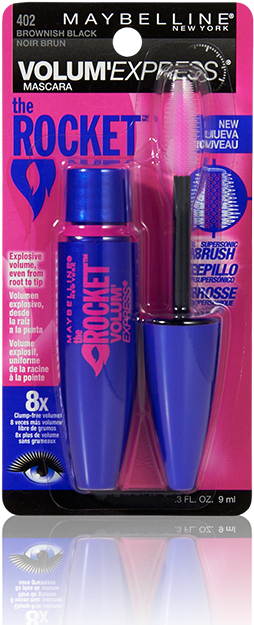 Product Maybeline@1x - Beauty New Maybelline Volumexpress The Rocket Mascara (1268x695), Png Download