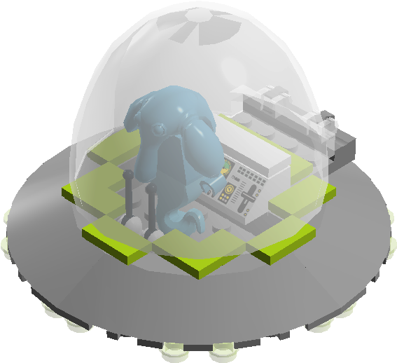 Asteroid Belt And Alien Enconter - Lego (1536x702), Png Download