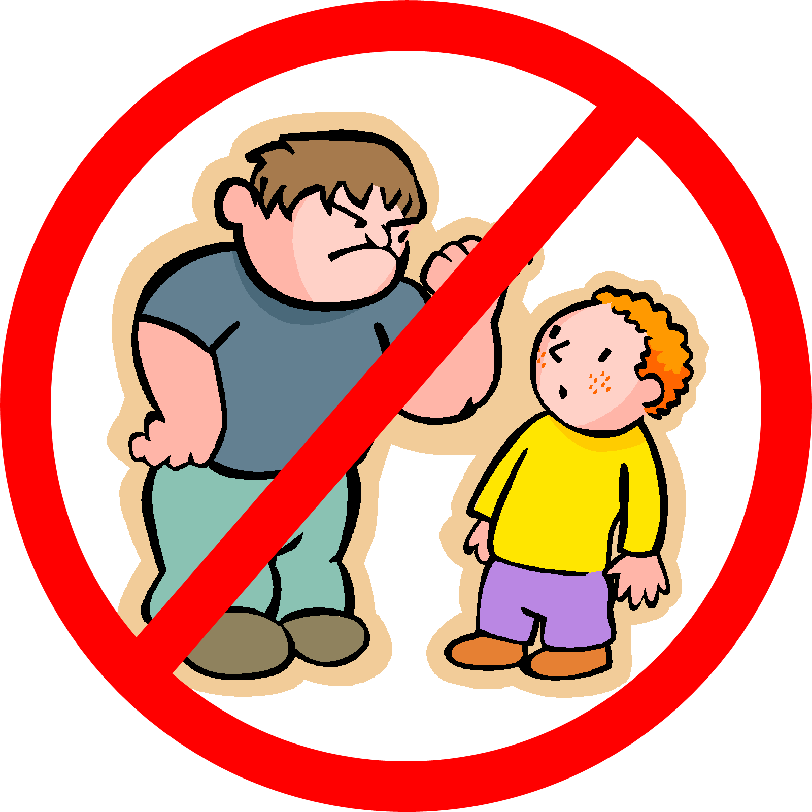 Anti Bullying Clip Art - No To Bullying Clipart (1600x1600), Png Download