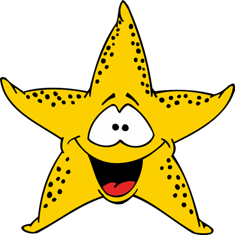 Vinilo Decorativo Infantil Estrella De Mar Amarilla - Moldes Estrellas De Mar (470x470), Png Download