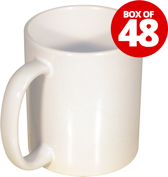 Mug - All White - 11 Oz Mug (800x800), Png Download
