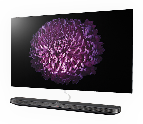 Lg Signature Wallpaper Tv 65" Oled65w7t - Lg 65” Oled65w7t W7 Signature Wallpaper Oled Tv (570x494), Png Download