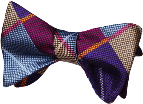 Candy Wrapper Bow Tie - Tartan (480x357), Png Download
