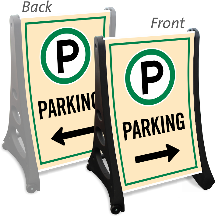 Parking Sidewalk Sign Kit - Selfparking Sign (800x800), Png Download