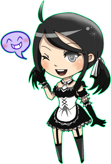 Clip Arts Related To - Chibi Maid Png (900x807), Png Download