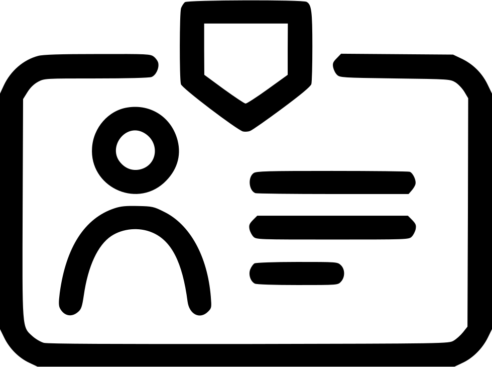 Business Card Id Identification Document Pass Comments - Identification Document Icon (980x730), Png Download