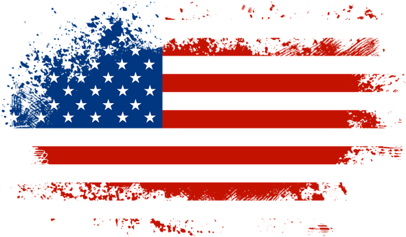 Imágenes De Banderas De Los Estados Unidos De Norteamércia - 4th Of July Png (600x349), Png Download