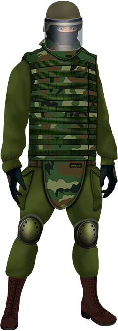 Ranger Bulletproof Vest - Vest (240x674), Png Download