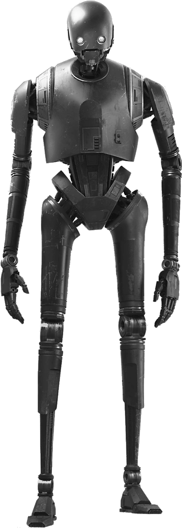 K-2so - Star Wars Rogue One Robot (490x1050), Png Download
