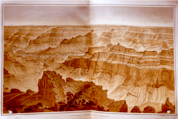 Panorama From Point Sublime Ii - Framed Art: Holmes' Grand Canyon: Panorama From Point (600x600), Png Download