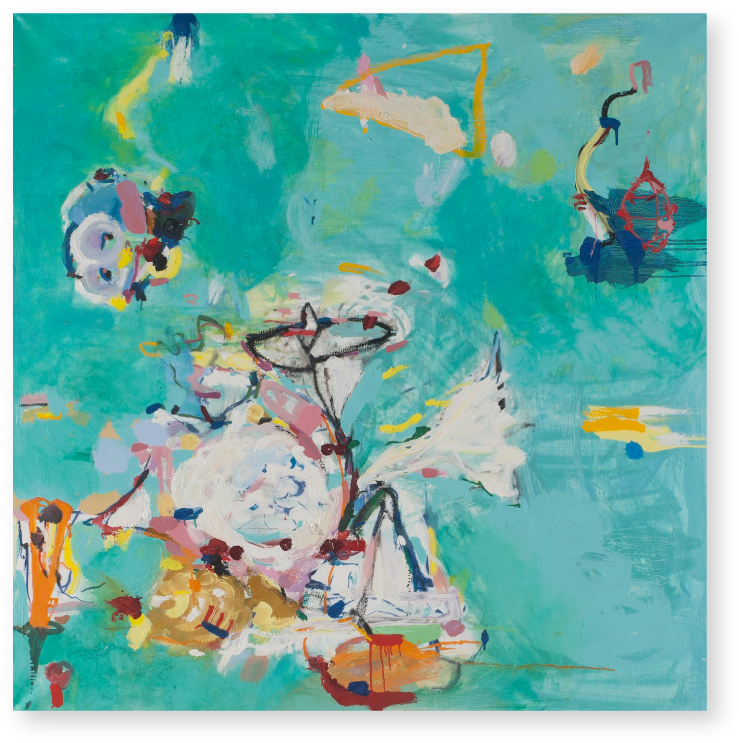 Love On A Mountain • Oil On Linen • 48 X 48 Inches - Modern Art (1532x868), Png Download