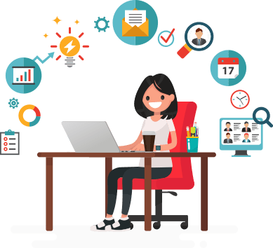 Online Personal Assistant Services - Valor Del Cliente Marketing (389x354), Png Download