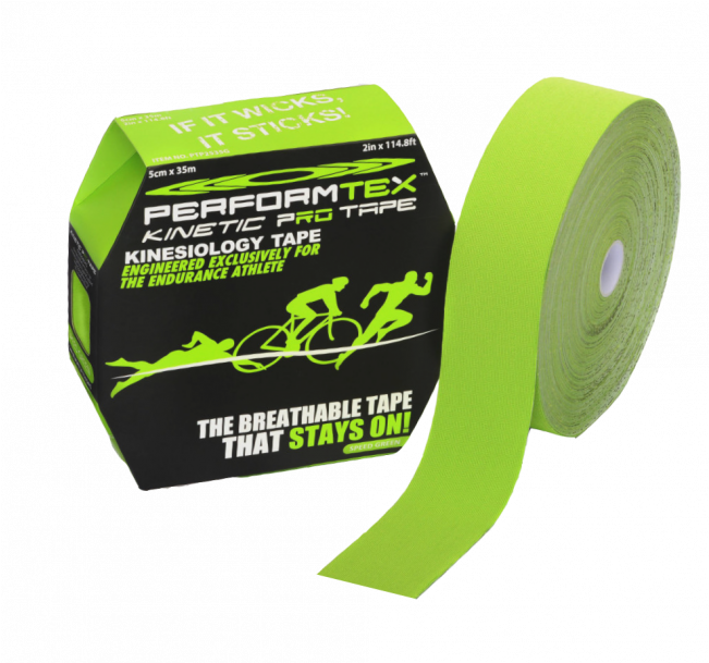 Performtex Kinetic Pro 35m Bulk Rolls - Performtex Kinetic Pro Kinesiology Tape-speed Green-35 (650x650), Png Download