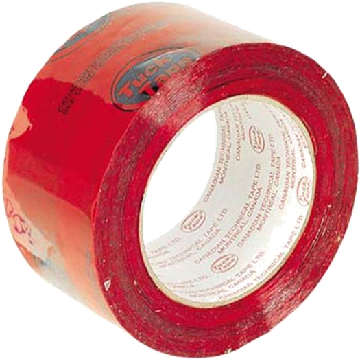 Tuck Tape Red Sheathing Tape Roll - Red Tuck Tape (598x599), Png Download
