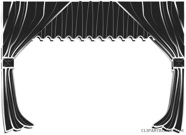 Download Movie Theater Curtains Tools Free Black White Clipart - Clip ...