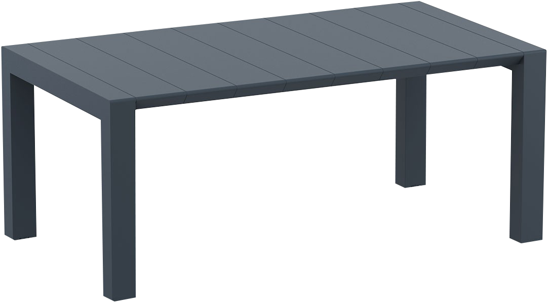 Dark Grey Outdoor Rectangle Dining Table With Expandable - Connubia Calligaris Esstisch Gate (1080x599), Png Download