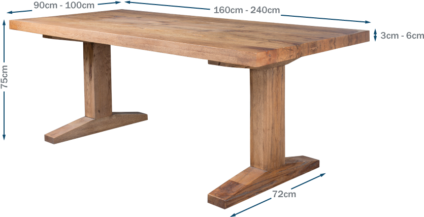 Tuscan Dining Table Technical - House (900x580), Png Download